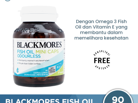 Blackmores Fish Oil Mini Caps Odourless 90 Kapsul Lunak Online