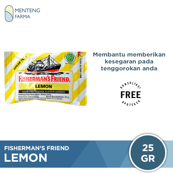 Fisherman s Friend Lemon Sugar Free - Permen Pelega Tenggorokan Hot on Sale