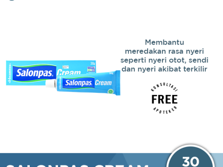 Salonpas Cream 30 Gr - Krim Pereda Nyeri Otot dan Sendi Hot on Sale