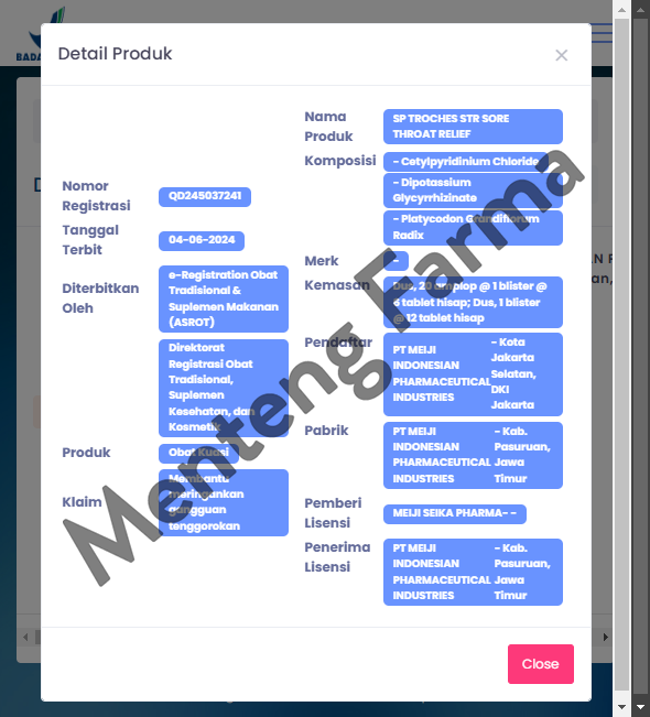 Tablet Hisap SP Troches STR 12 Tablet - Meringankan Gangguan Tenggorokan on Sale