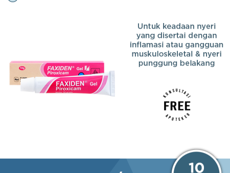 Faxiden 5 mg g Gel 10 g - Obat Nyeri Otot Online now