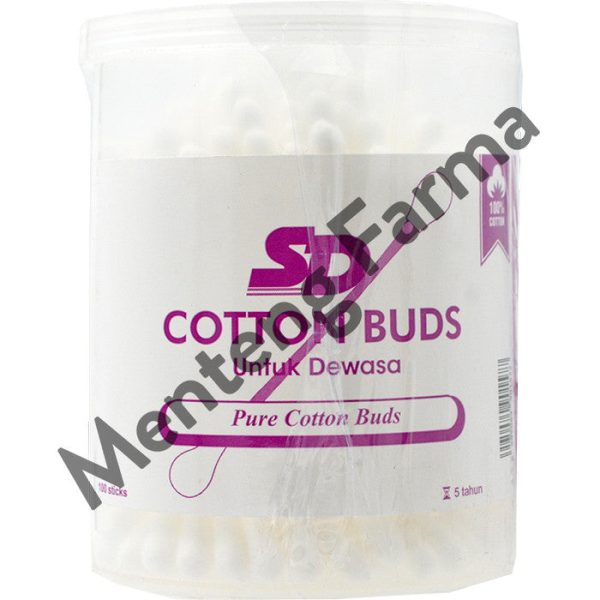 SD Cotton Buds Dewasa 100 Sticks - Pembersih Telinga Dewasa Online Sale