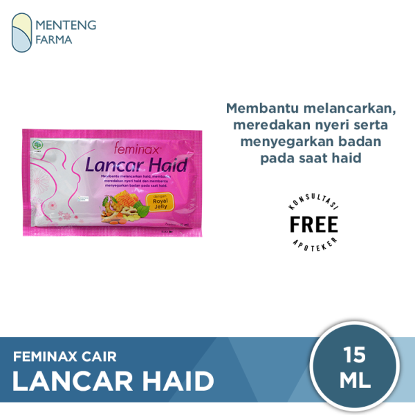 Feminax Cair Lancar Haid 15 mL - Meredakan Nyeri Haid Fashion