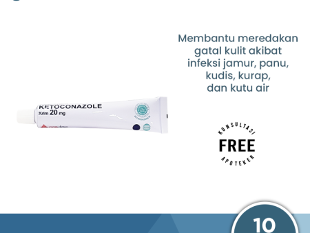 Ketoconazole OGB Dexa 2% Krim 10 Gram - Pereda Gatal Kulit Infeksi Jamur Fashion