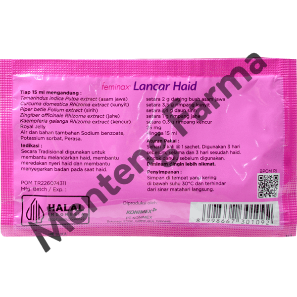 Feminax Cair Lancar Haid 15 mL - Meredakan Nyeri Haid Fashion