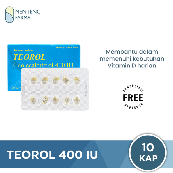 Teorol 400 IU 10 Kapsul - Suplementasi Vitamin D For Discount