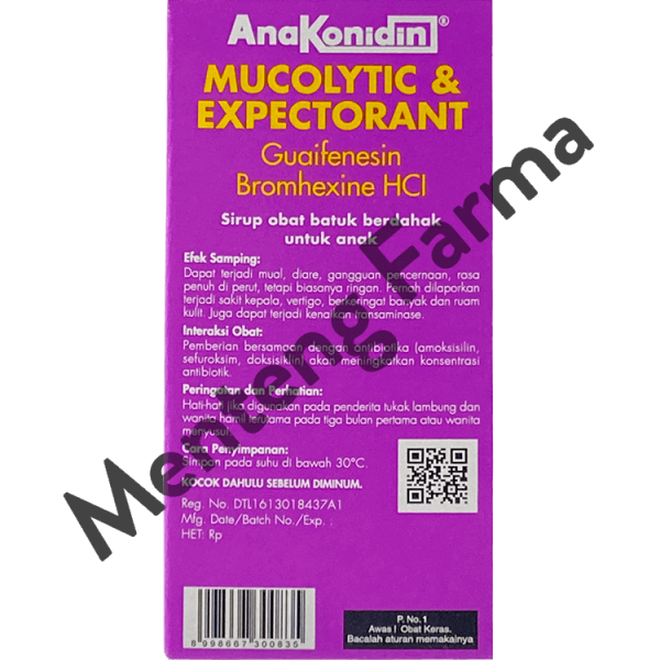 Anakonidin Mucolytic & Expectorant 30 mL - Obat Batuk Berdahak Anak on Sale