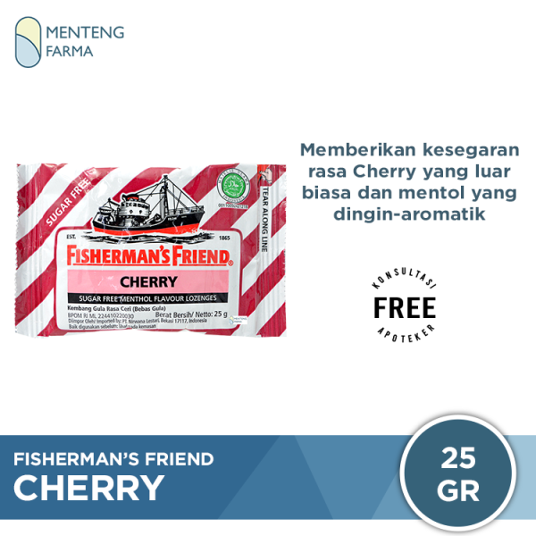 Fisherman s Friend Cherry Sugar Free - Permen Pelega Tenggorokan Discount