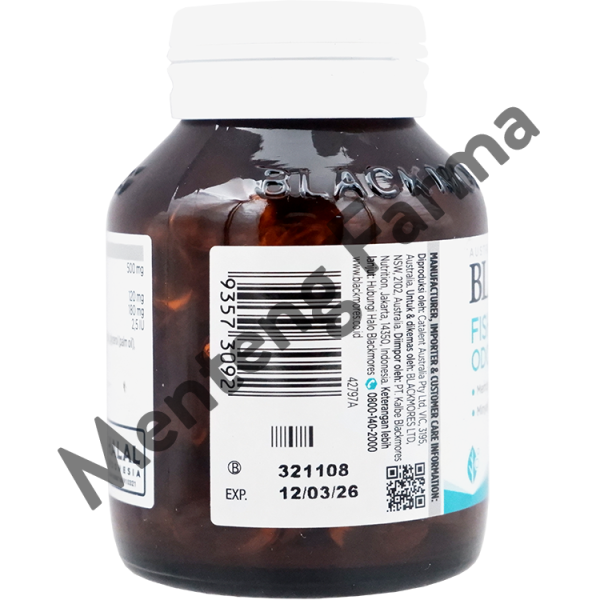 Blackmores Fish Oil Mini Caps Odourless 90 Kapsul Lunak Online