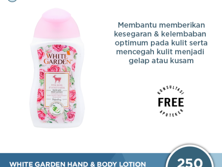 White Garden Hand & Body Lotion 250 ml Pink Rose - Melembabkan dan Mencegah Kulit Kusam Sale