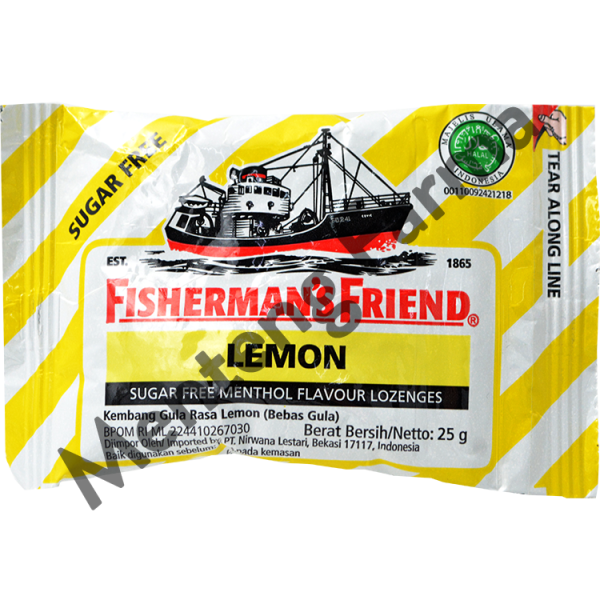 Fisherman s Friend Lemon Sugar Free - Permen Pelega Tenggorokan Hot on Sale