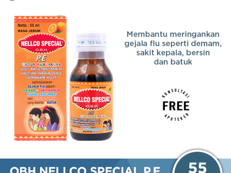 OBH Nellco Special PE Anak Jeruk 55 mL - Meringankan Gejala Flu Anak Fashion