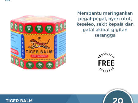 Tiger Balm Red Ointment - Balsam Nyeri Otot Hot on Sale