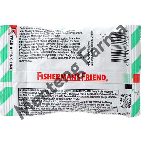 Fisherman s Friend Mint Sugar Free - Permen Pelega Tenggorokan Fashion