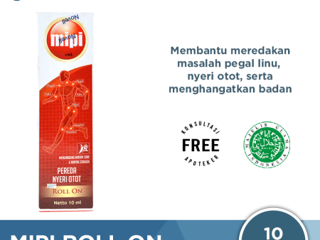 MIPI Roll On 10 mL - Minyak Gosok Pereda Nyeri Otot on Sale