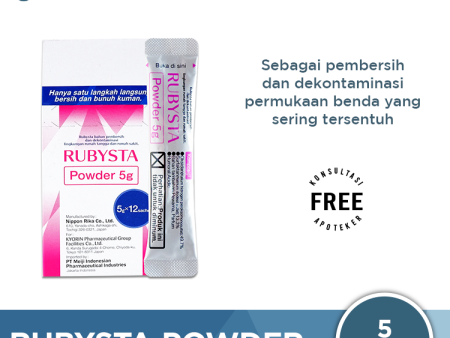 Rubysta Powder 5 Gr - Disinfektan Serbuk Sale