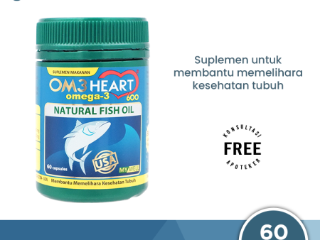 Omeheart Omega 3 Isi 60 Kapsul - Suplemen Kesehatan Online Sale