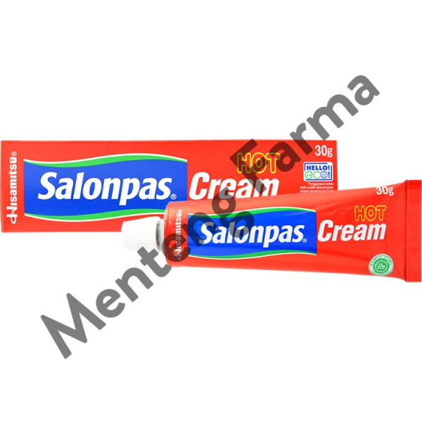 Salonpas Cream Hot 30 Gr - Krim Pereda Nyeri Otot dan Sendi Supply