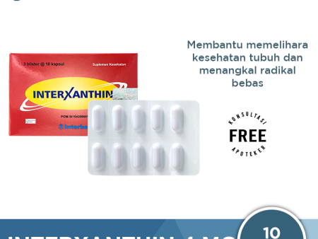 Interxanthin 4 mg 10 Kapsul - Antioksidan Untuk Daya Tahan Tubuh Hot on Sale