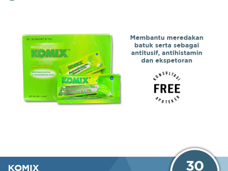 Komix (Rasa Jeruk Nipis) - Dus Isi 30 Sachet Sale