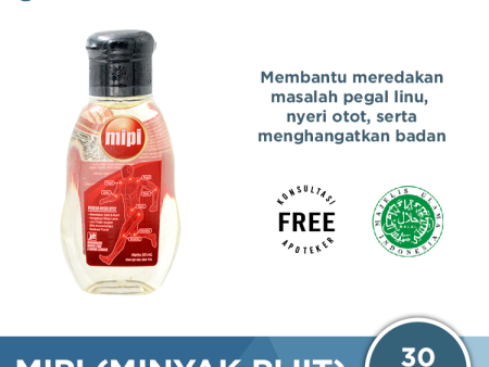 MIPI (Minyak Pijit) 30 mL - Minyak Gosok Pereda Nyeri Otot on Sale