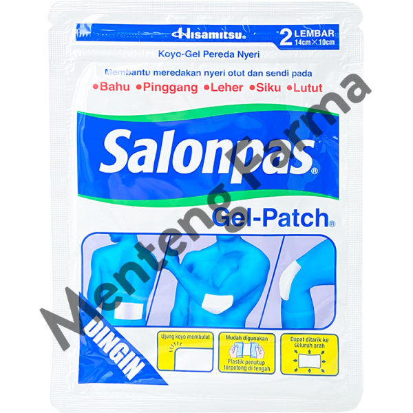 Salonpas Gel Patch 2 lembar - Koyo Elastis Pereda Nyeri Otot dan Sendi For Sale