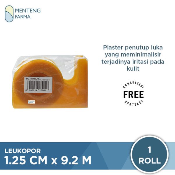 Leukopor 2.5 CM x 9.2 M - Plaster Kertas Untuk Luka Online now