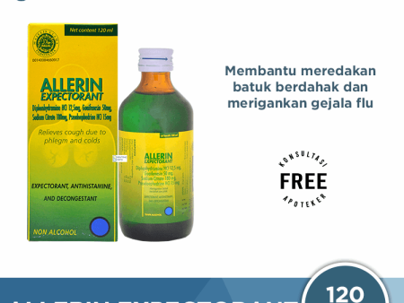 Allerin Expectoran Sirup 120 mL - Obat Batuk dan Pilek Sale