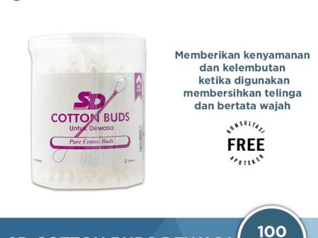 SD Cotton Buds Dewasa 100 Sticks - Pembersih Telinga Dewasa Online Sale