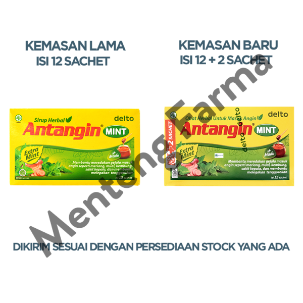 Antangin Mint 12 Sachet - Sirup Masuk Angin, Meriang, Mual, Pusing Online Hot Sale