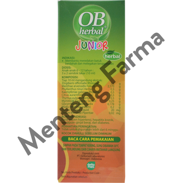 OB Herbal Junior 60 mL - Sirup Obat Batuk Anak on Sale