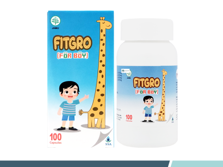 Fitgro For Boy 100 Kapsul - Suplemen Pertumbuhan dan Nafsu Makan Anak Sale