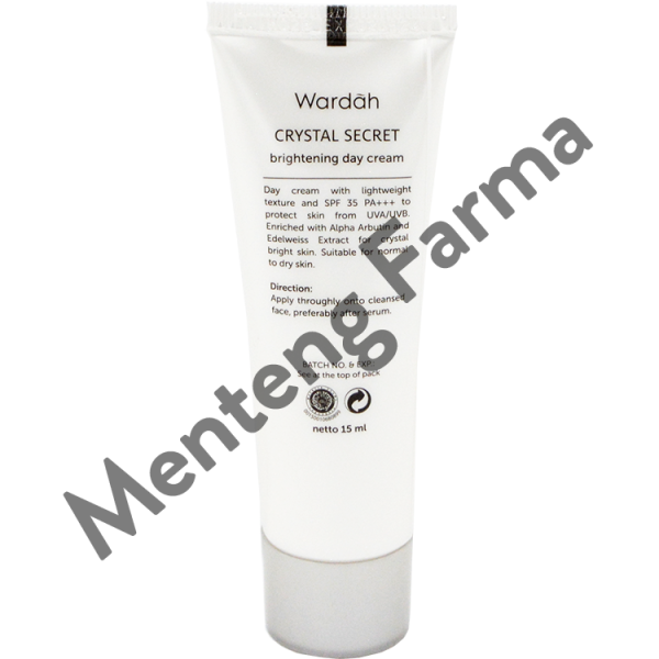 Wardah Crystal Secret Brightening Day Cream 15 mL - Pencerah dan Pelembab Kulit Wajah Online now