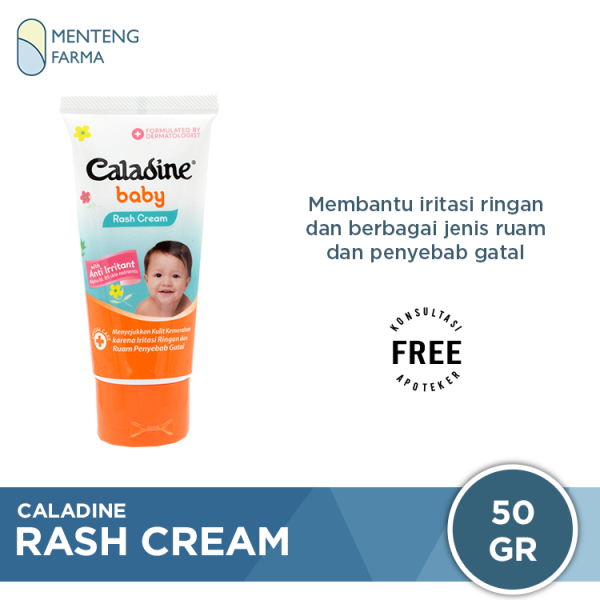 Caladine Baby Rash Cream 50 Gr - Pereda Ruam Gatal Iritasi Ringan Supply