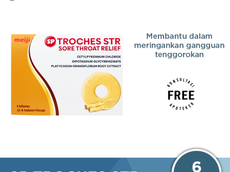 Tablet Hisap SP Troches STR 6 Tablet - Meringankan Gangguan Tenggorokan Online Hot Sale