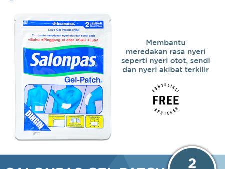 Salonpas Gel Patch 2 lembar - Koyo Elastis Pereda Nyeri Otot dan Sendi For Sale