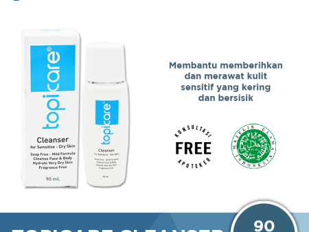 Topicare Cleanser 90 mL - Pembersih Wajah Tubuh dan Kulit Kering Hot on Sale