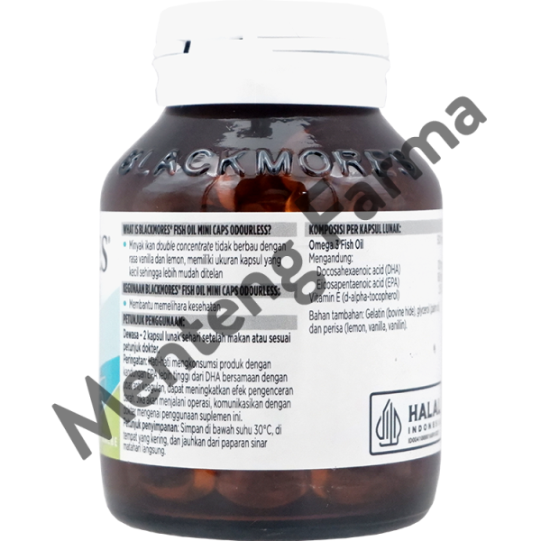 Blackmores Fish Oil Mini Caps Odourless 90 Kapsul Lunak Online