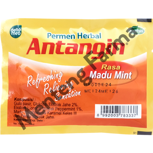 Permen Antangin Madu Mint Sachet 5 Butir - Permen Herbal Pelega Tenggorokan For Discount