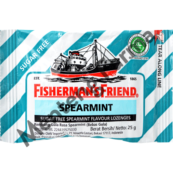 Fisherman s Friend Spearmint Sugar Free - Permen Pelega Tenggorokan on Sale