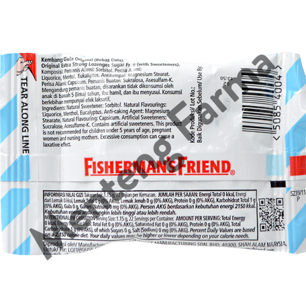 Fisherman s Friend Original Sugar Free - Permen Pelega Tenggorokan Cheap