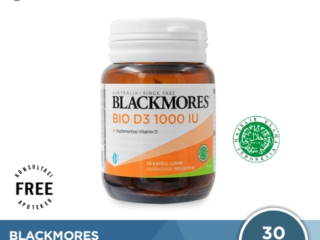 Blackmores Bio D3 1000 IU 30 Kapsul - Suplementasi Vitamin D Online