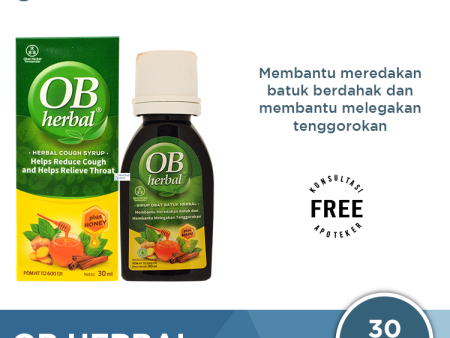 OB Herbal 30 mL - Obat Batuk Herbal Fashion