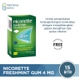 Nicorette Freshmint Gum 4 Mg 15 Butir - Permen Karet Nicorette untuk Berhenti Merokok Cheap