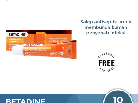 Betadine Salep 10 Gr - Salep Luka Antiseptik Fashion