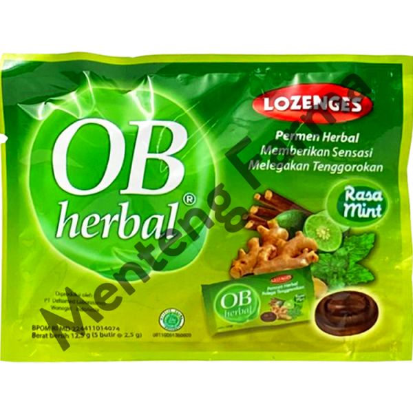 Permen OB Herbal Lozenges Mint - Permen Pelega Tenggorokan Cheap