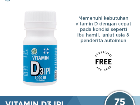 IPI Vitamin D3 1000 IU 75 Tablet on Sale