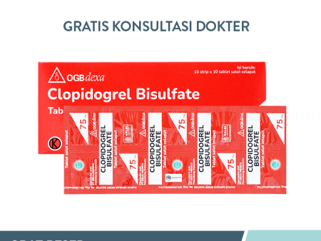 Clopidogrel OGB Dexa 75 mg Strip 10 Tablet Supply