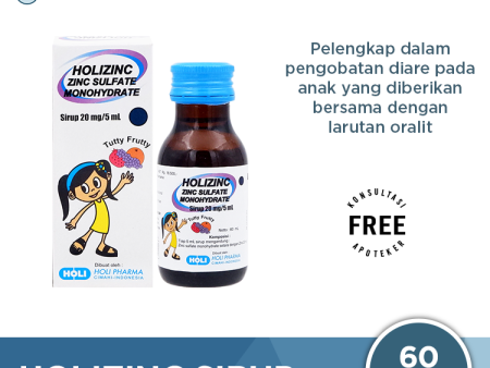 Holizinc Sirup 60 ml - Meringankan Diare pada Anak Online Hot Sale