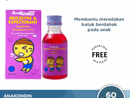 Anakonidin Mucolytic & Expectorant 60 mL - Obat Batuk Berdahak Anak Sale